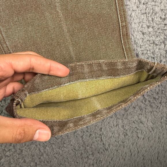 Taylor Stitch The Chore Pants Mens 28x30 Brown Boss Duck Canvas Double Knee Work - Picture 4 of 16